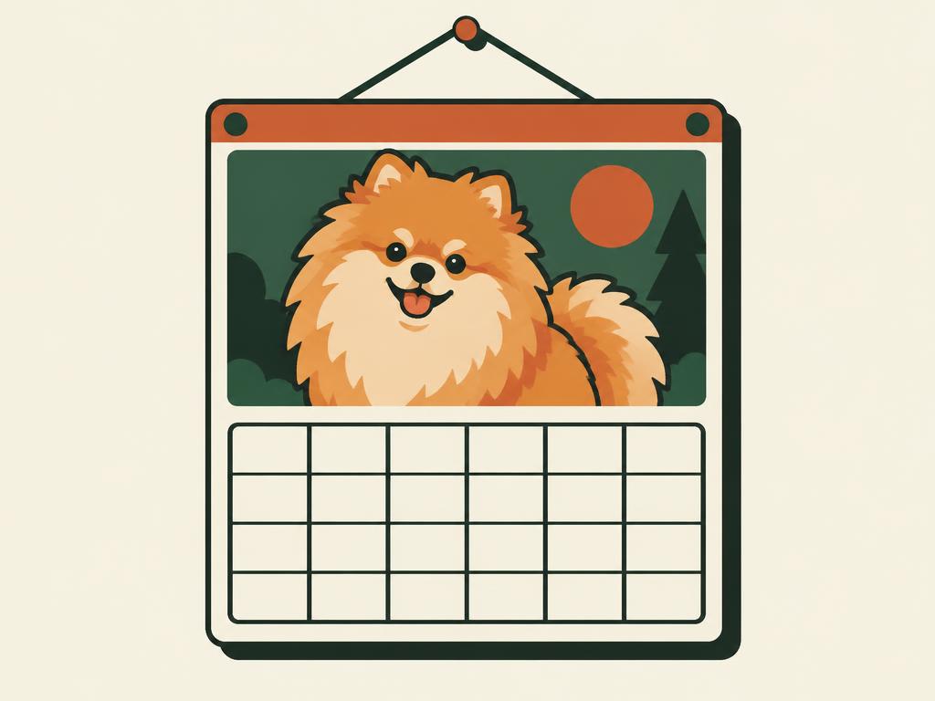 Pomeranian 2027 16-Month Wall Calendar, 12x12" — gift idea for a Pomeranian