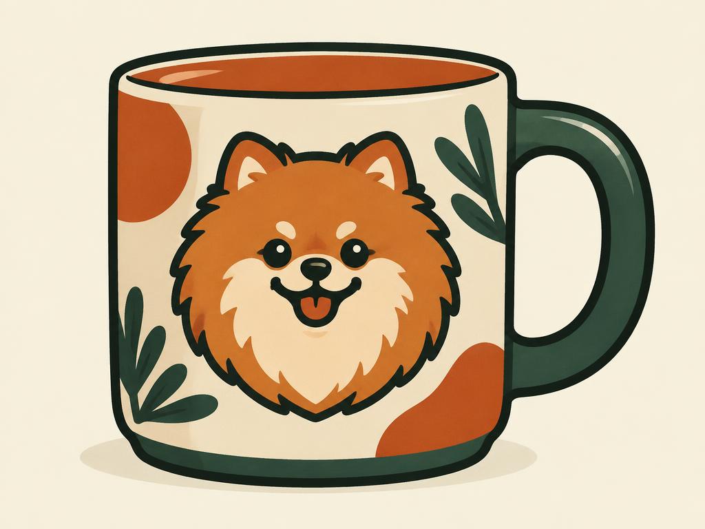 Funny Pomeranian Dog Mom Coffee Mug — gift idea for a Pomeranian
