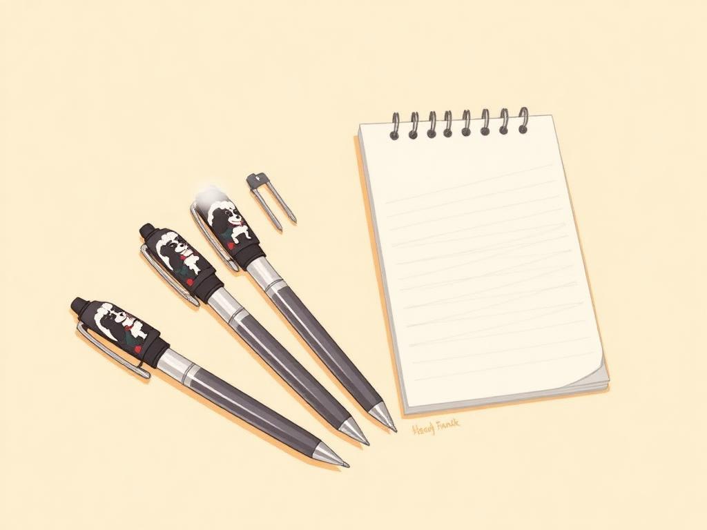 InnoBeta Poodle Ballpoint Pen Set of 4 — gift idea for a Poodle
