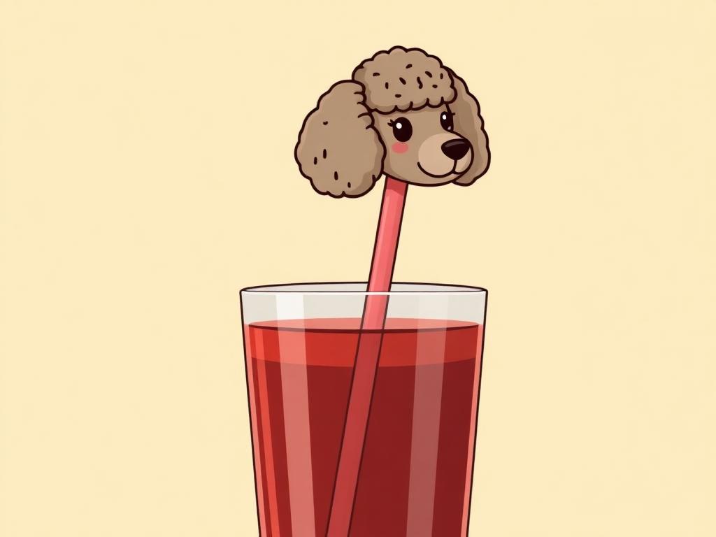 Poodle Straw Topper for Stanley Cups — gift idea for a Poodle
