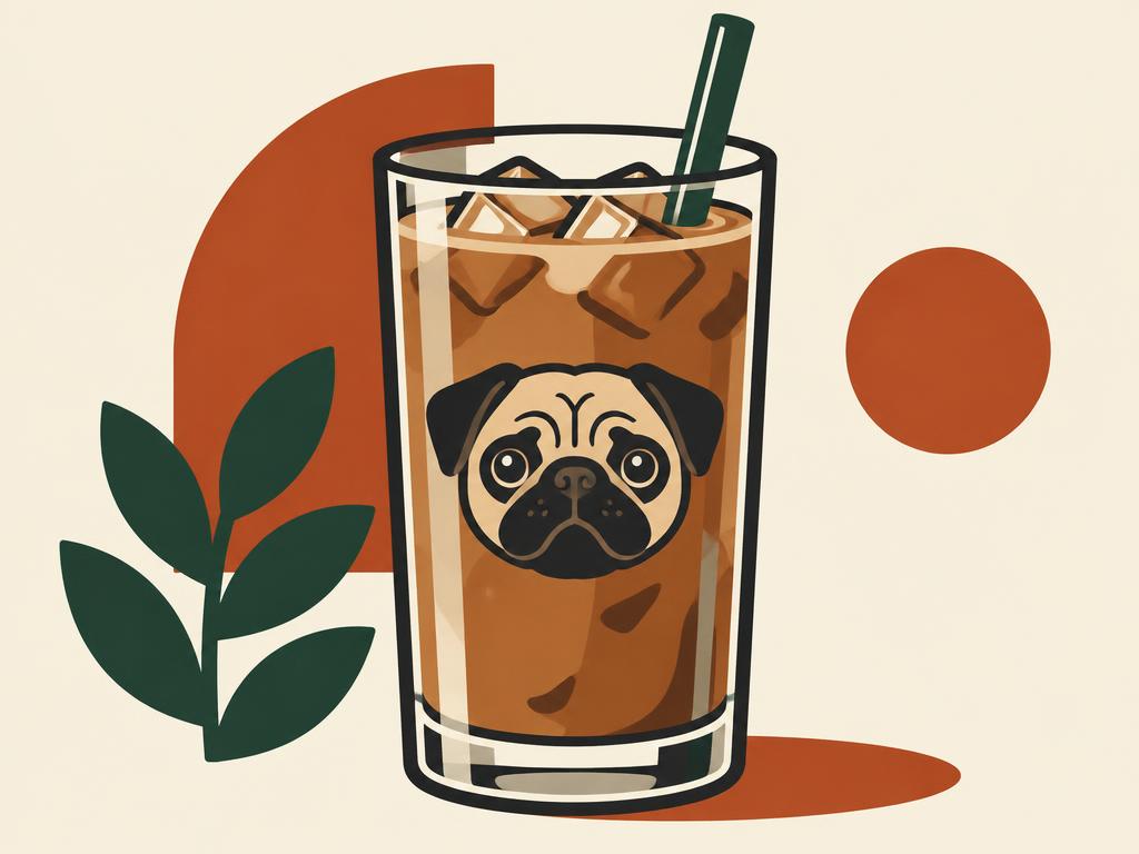 Pug Glass Cup, 16oz — gift idea for a Pug