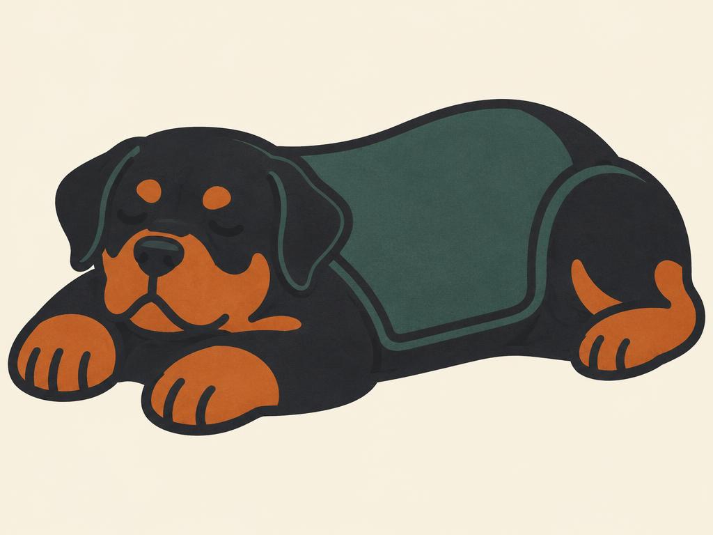 Rottweiler Microwavable Heating Pad, 16x11" — gift idea for a Rottweiler