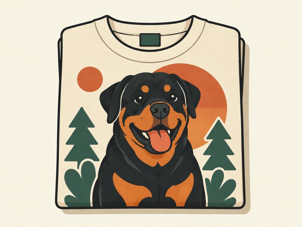 "Rottie-trovert" Funny Rottweiler T-Shirt — gift idea for a Rottweiler