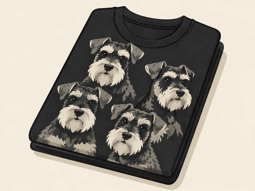 "Things I Do in My Spare Time" Miniature Schnauzer T-Shirt — gift idea for a Miniature Schnauzer