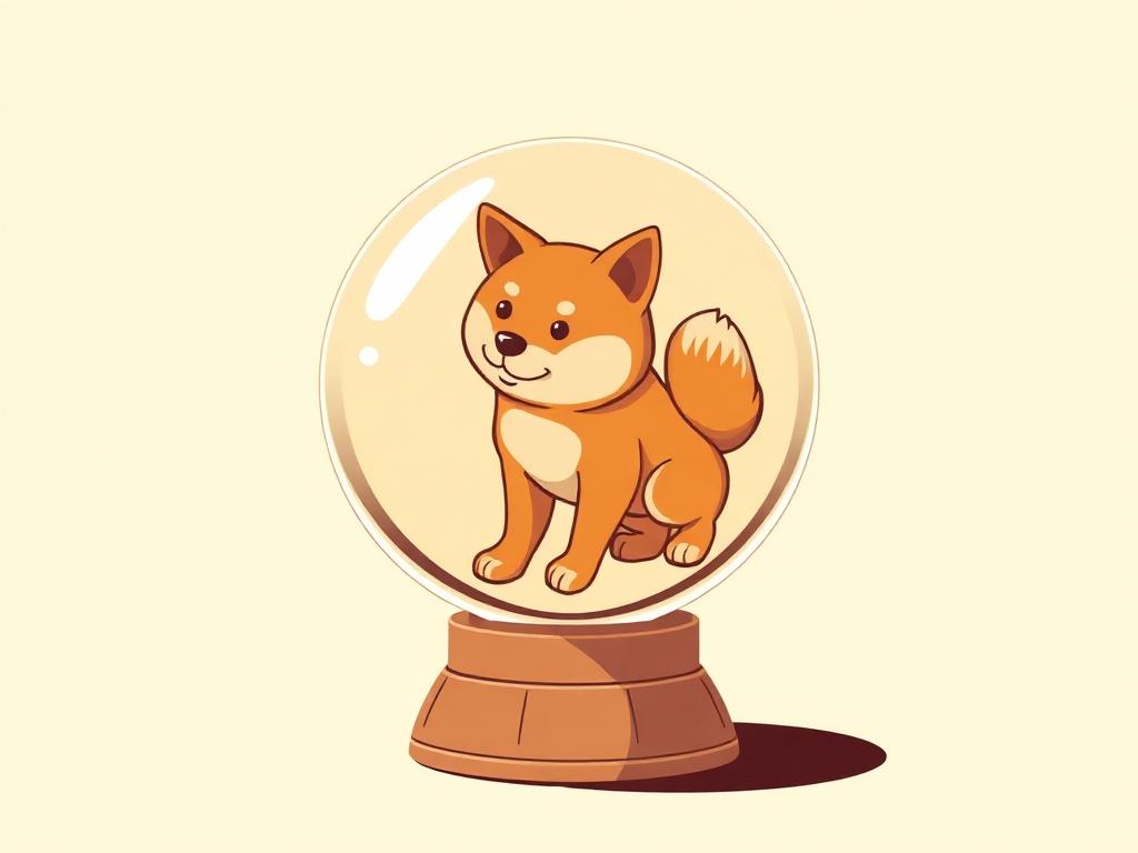 Shiba Inu 3D Crystal Ball Figurine, 60mm — gift idea for a Shiba Inu