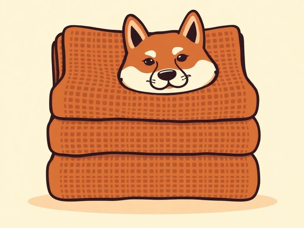 Shiba Inu Waffle Weave Kitchen Towels, Set — gift idea for a Shiba Inu