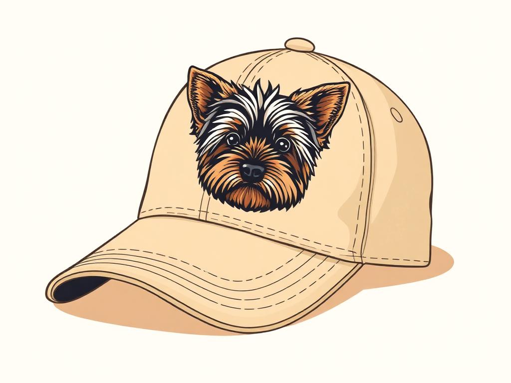 InnoBeta Yorkie Embroidered Cotton Cap — gift idea for a Yorkshire Terrier