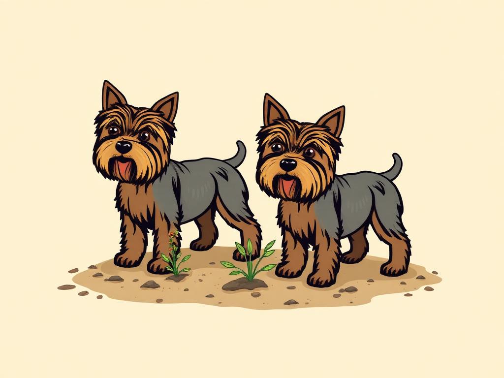 Yorkie Metal Dog Garden Stakes, Set of 2 — gift idea for a Yorkshire Terrier
